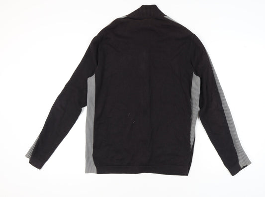 Kenneth Cole Reaction Men's Black Full Zip Jumper L