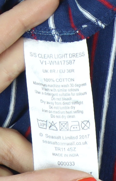 Seasalt Cornwall Women's Multicoloured Striped T-Shirt Dress