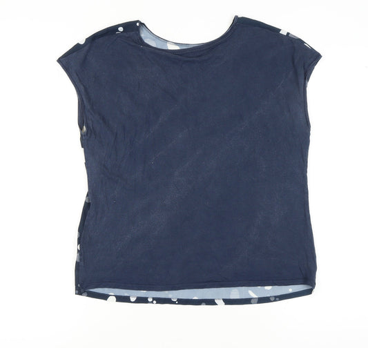 Ted Baker Women's Blue T-Shirt, Size 12, Round Neck