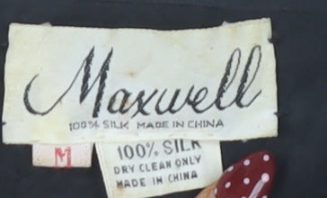 Maxwell Women's Black Beaded Long Sleeve Top M