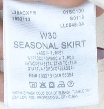 Lee Women's Ivory Cotton Skirt, Size 12 - Casual Style