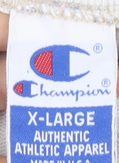 Champion Men's White XL Pullover Sweatshirt