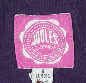 Joules Women's Purple Henley Sweatshirt Size 8