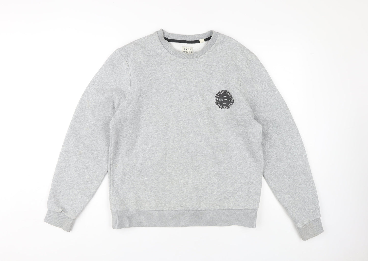 Jack Wills Grey Crew Neck Sweatshirt M Unisex