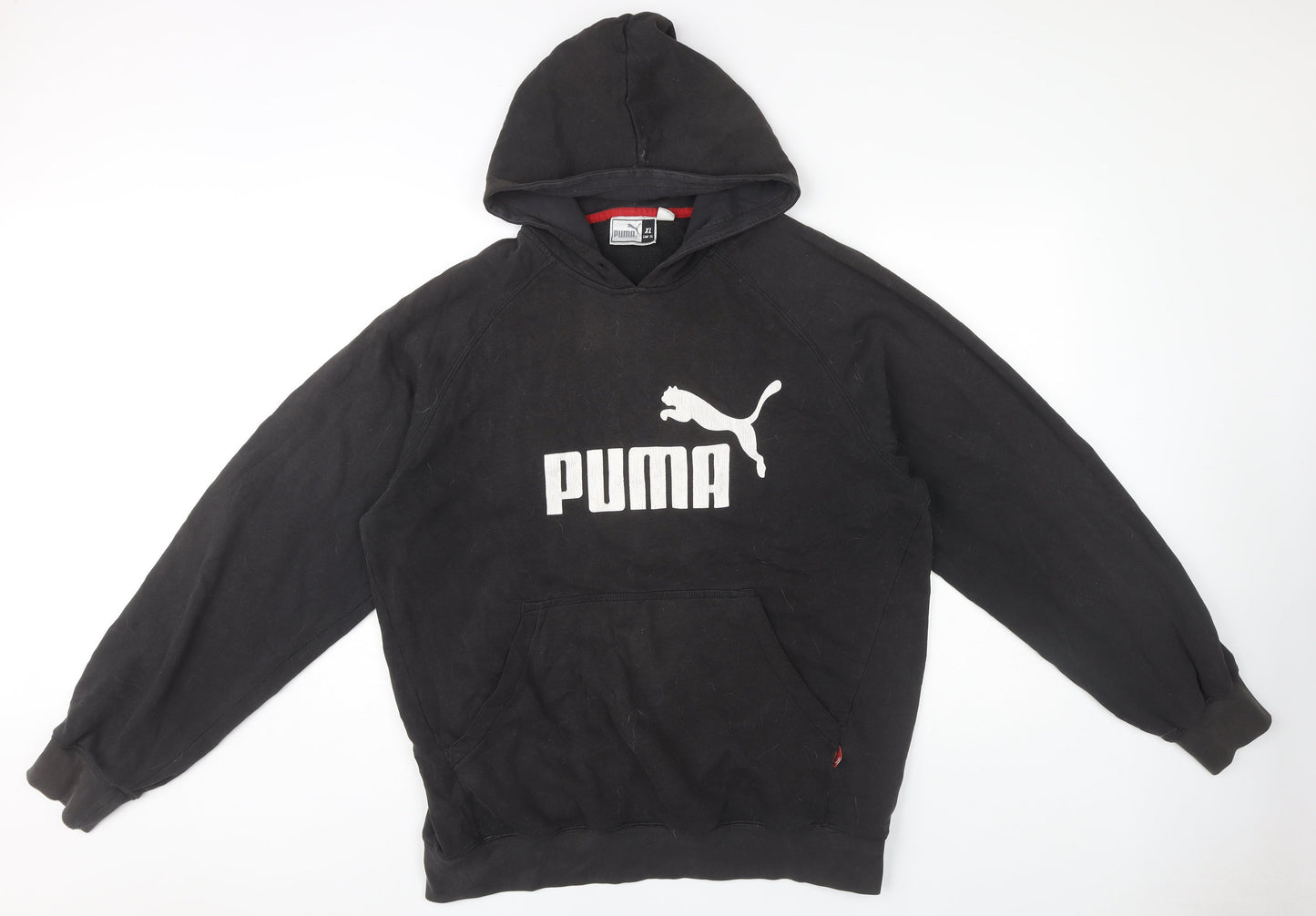 Puma Men's Black XL Pullover Hoodie with Logo