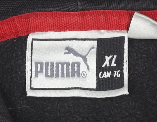 Puma Men's Black XL Pullover Hoodie with Logo