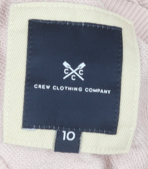Womens UK 10 Regular Crew Clothing Company Pink Pullover Sweatshirt