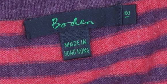 Boden Women's Multicoloured Striped Cardigan Size 12