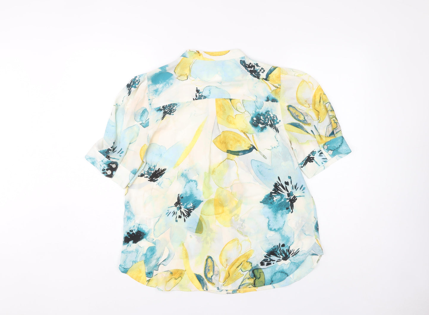 DKNY Women's Multicoloured Floral Blouse, Size M