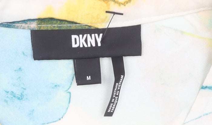 DKNY Women's Multicoloured Floral Blouse, Size M