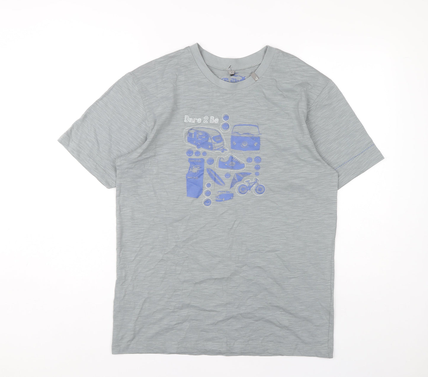 Dare 2b Men's Grey Graphic T-Shirt, Size M