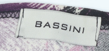 Bassini Women's Purple Floral 3/4 Sleeve Top Size 18