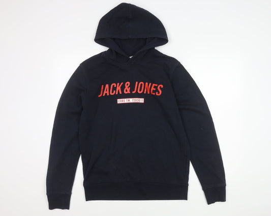 Jack & Jones Men's Blue Pullover Hoodie M