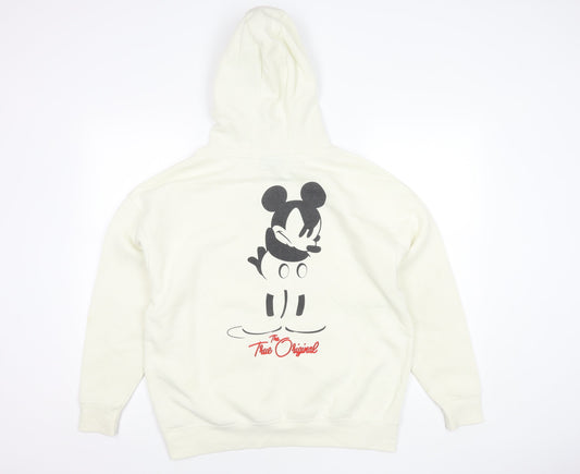Disney Unisex XS White Mickey Mouse Hoodie