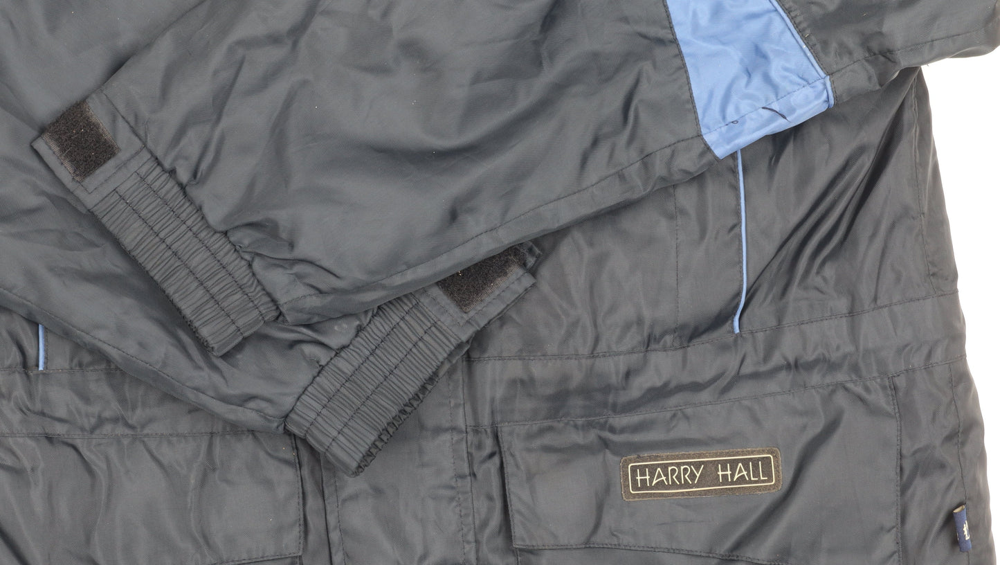 Harry Hall Women's Blue Parka Jacket Size S