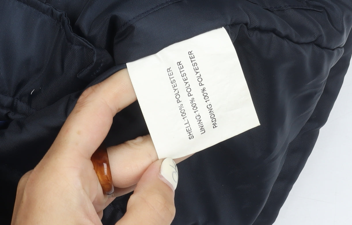 Harry Hall Women's Blue Parka Jacket Size S