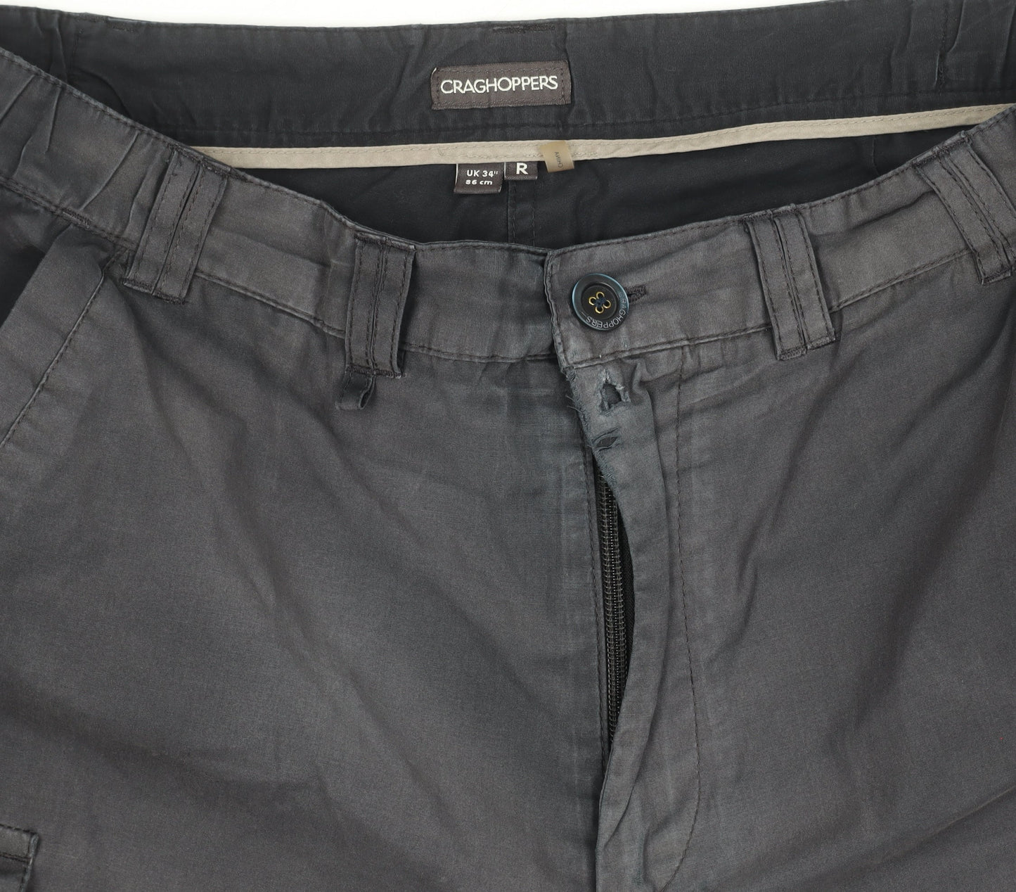 Craghoppers Men's Black Cargo Trousers 34