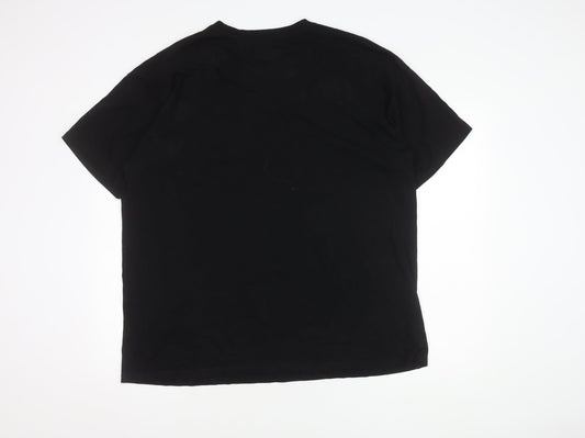 LC Waikiki Men's Black 2XL Crew Neck T-Shirt
