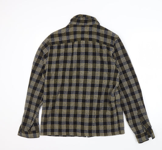 River Island Men's Black Plaid Basic Jacket M