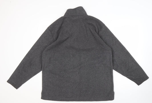 NEXT Men's Grey Medium 1/2 Zip Knit Sweatshirt