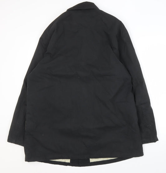 ASOS DESIGN Men's Black Casual Coat Size L