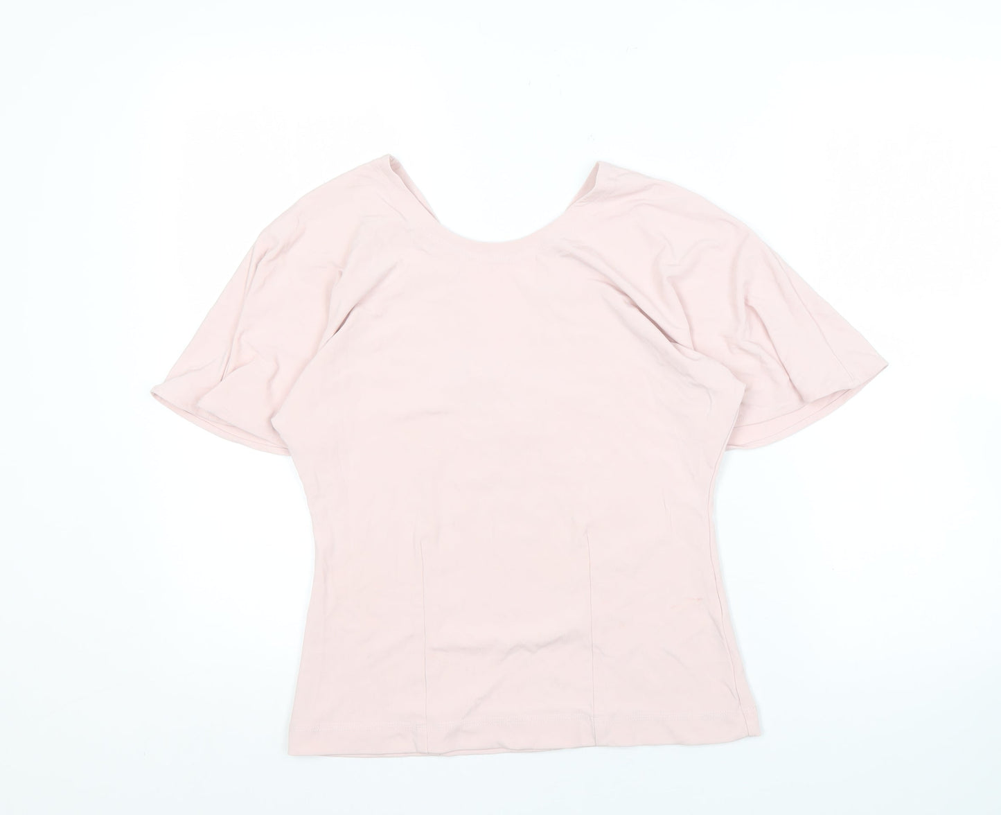 Reiss Women's Pink T-Shirt, Solid, Size M
