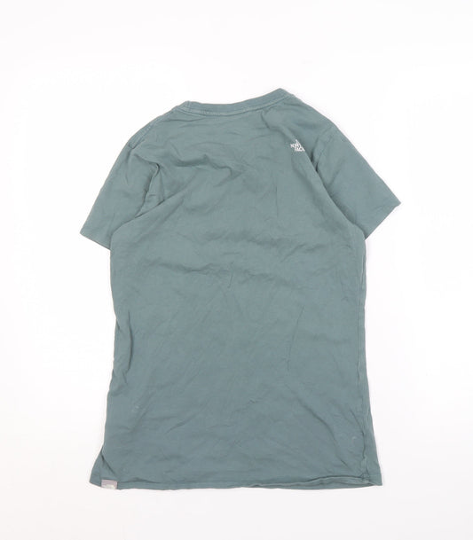 The North Face Women's Green V-Neck T-Shirt M