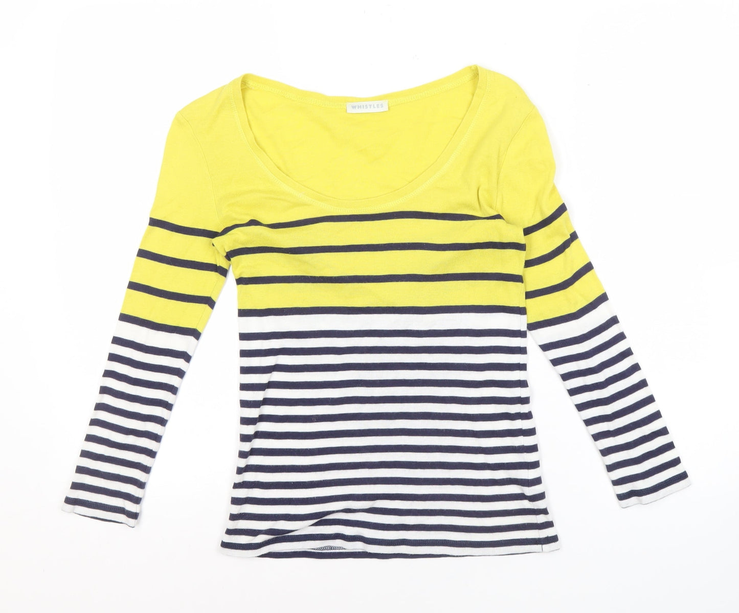 Whistles Women's Multicoloured Striped T-Shirt, Size 6