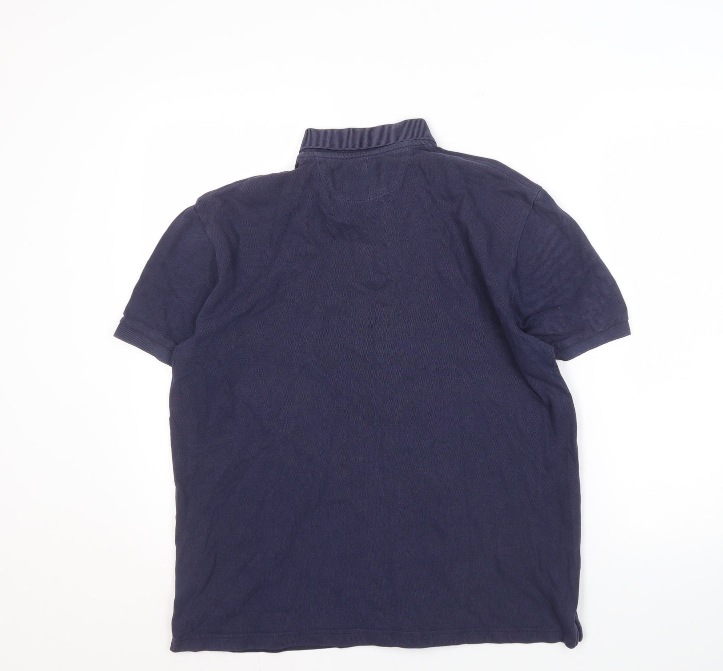 Hackett Men's Blue Classic Fit Polo Shirt L