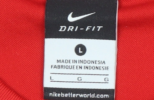Nike Men’s Red Football Jersey Size L