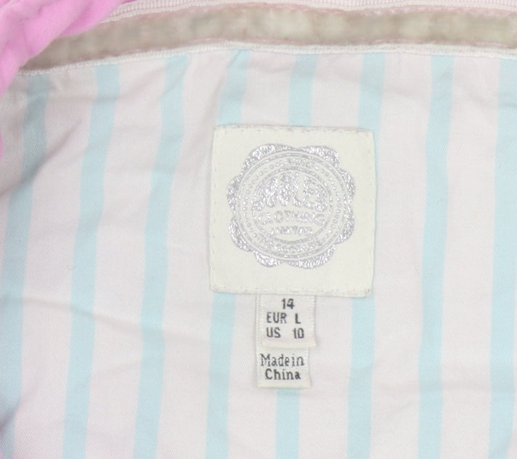 Joules Women's Pink Quilted Sleeveless Waistcoat
