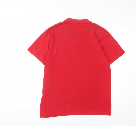 Armani Jeans Men’s Red Cotton T-Shirt L Crew Neck