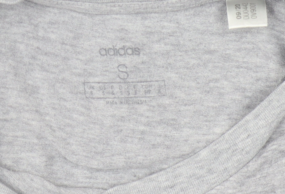 Adidas Men's Grey S Crew Neck T-Shirt