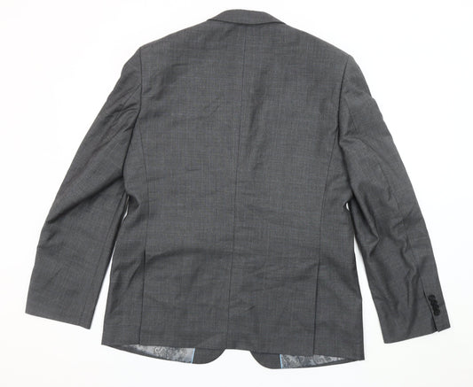 Burton Menswear Grey Slim Fit Blazer 42R