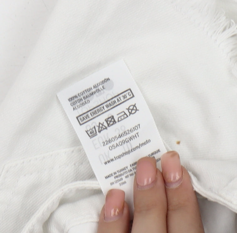 Topshop White Women’s Denim Shorts Size 10