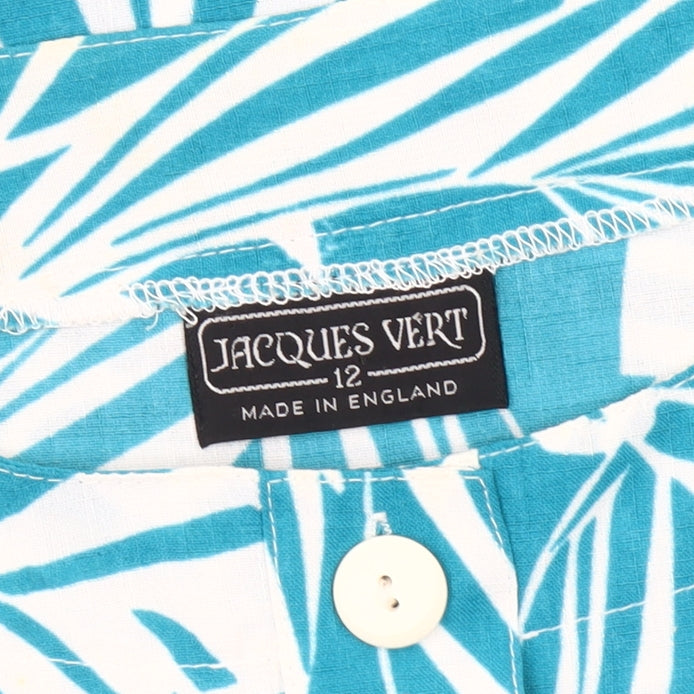 Jacques Vert Women's Blue Floral Blouse Top Size 12