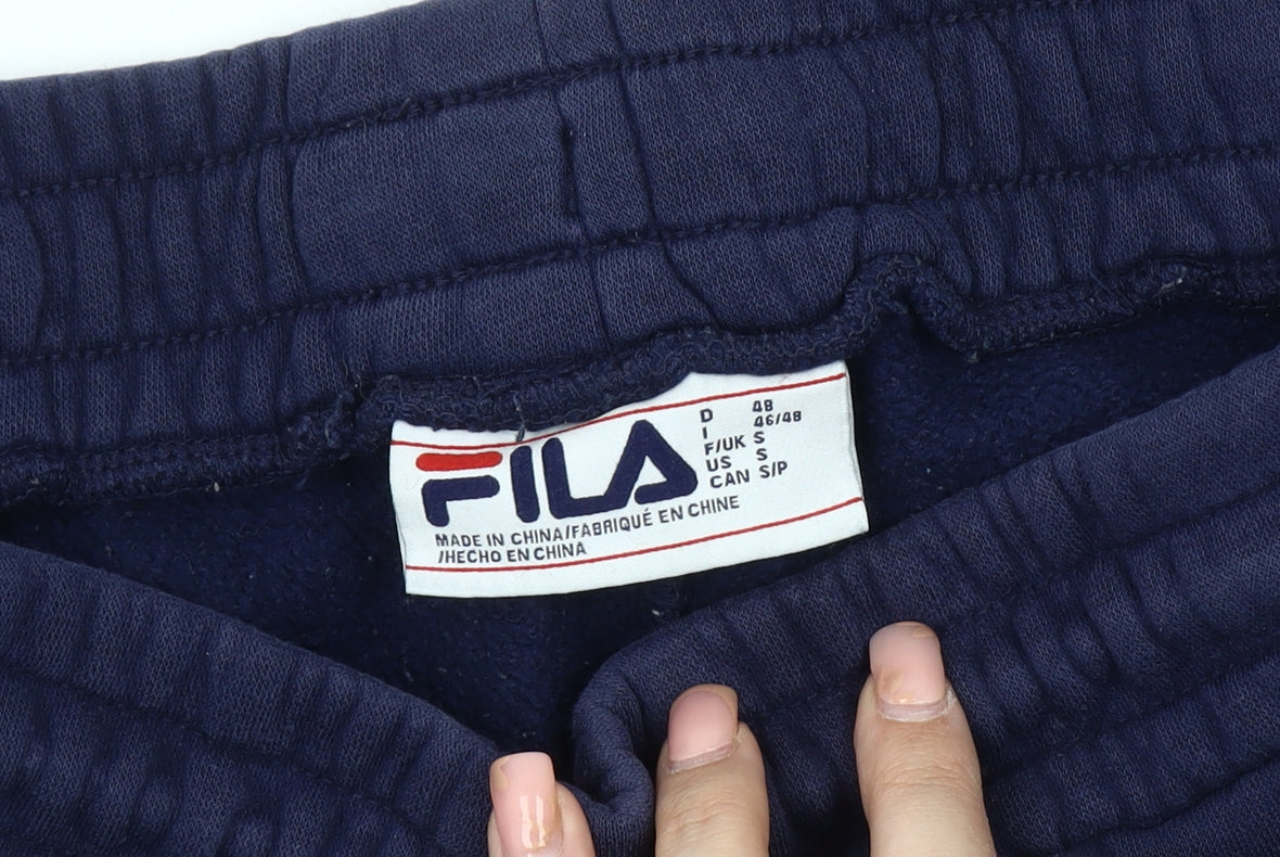 Fila Men's Blue Jogger Trousers, Size S, Elastic Waist