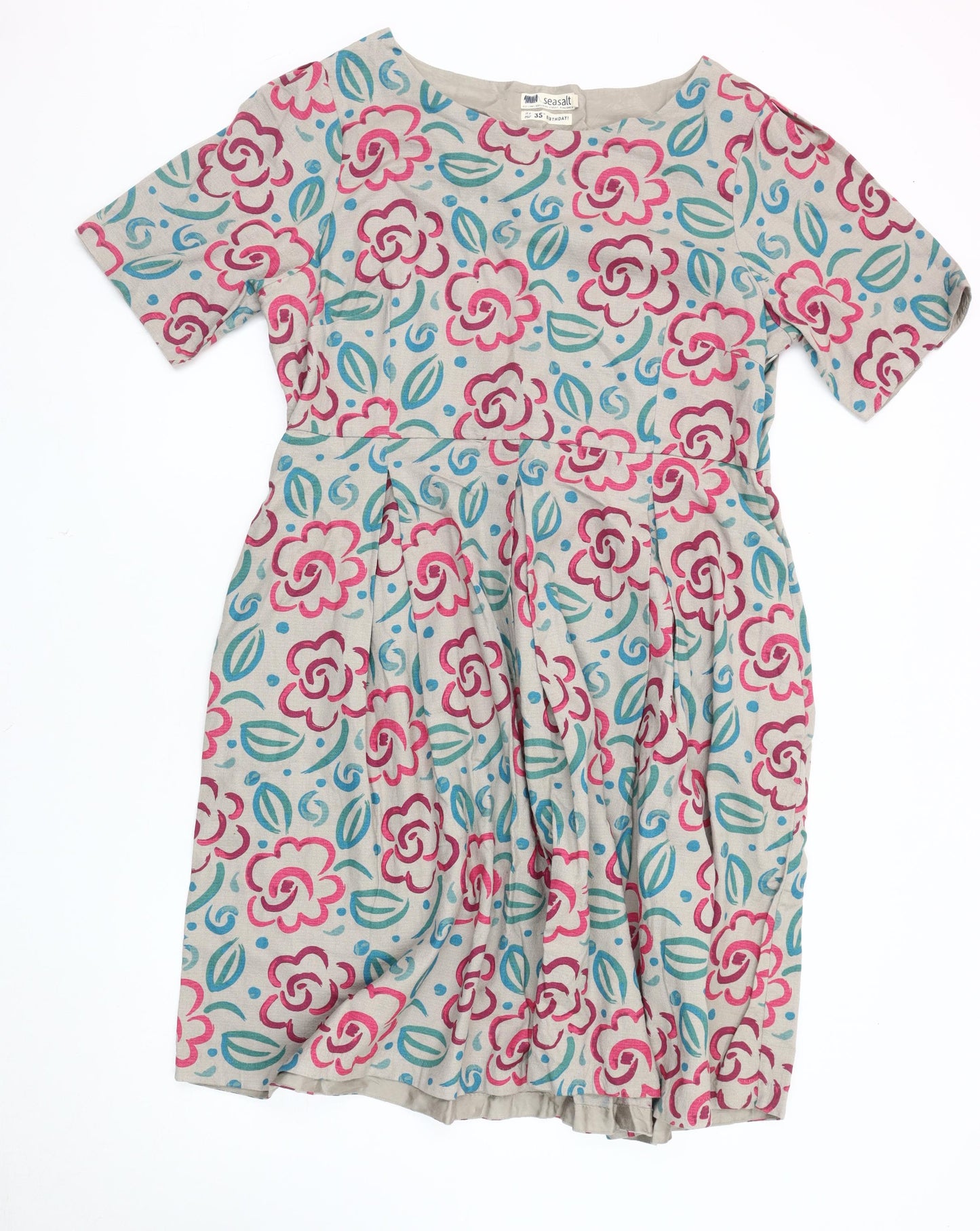 Seasalt Women's Multicoloured Floral Dress Size 12
