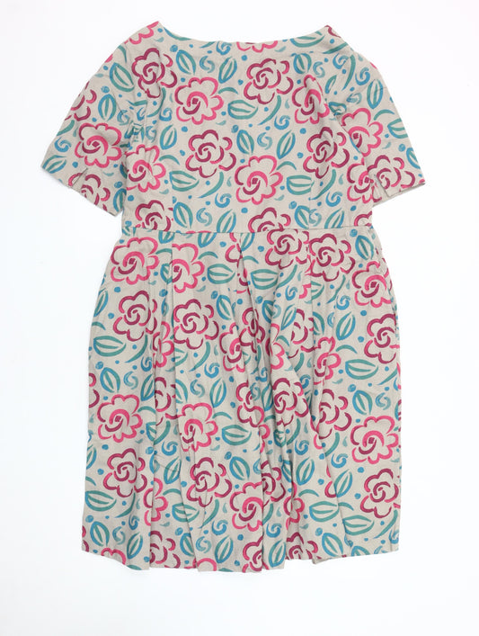 Seasalt Women's Multicoloured Floral Dress Size 12