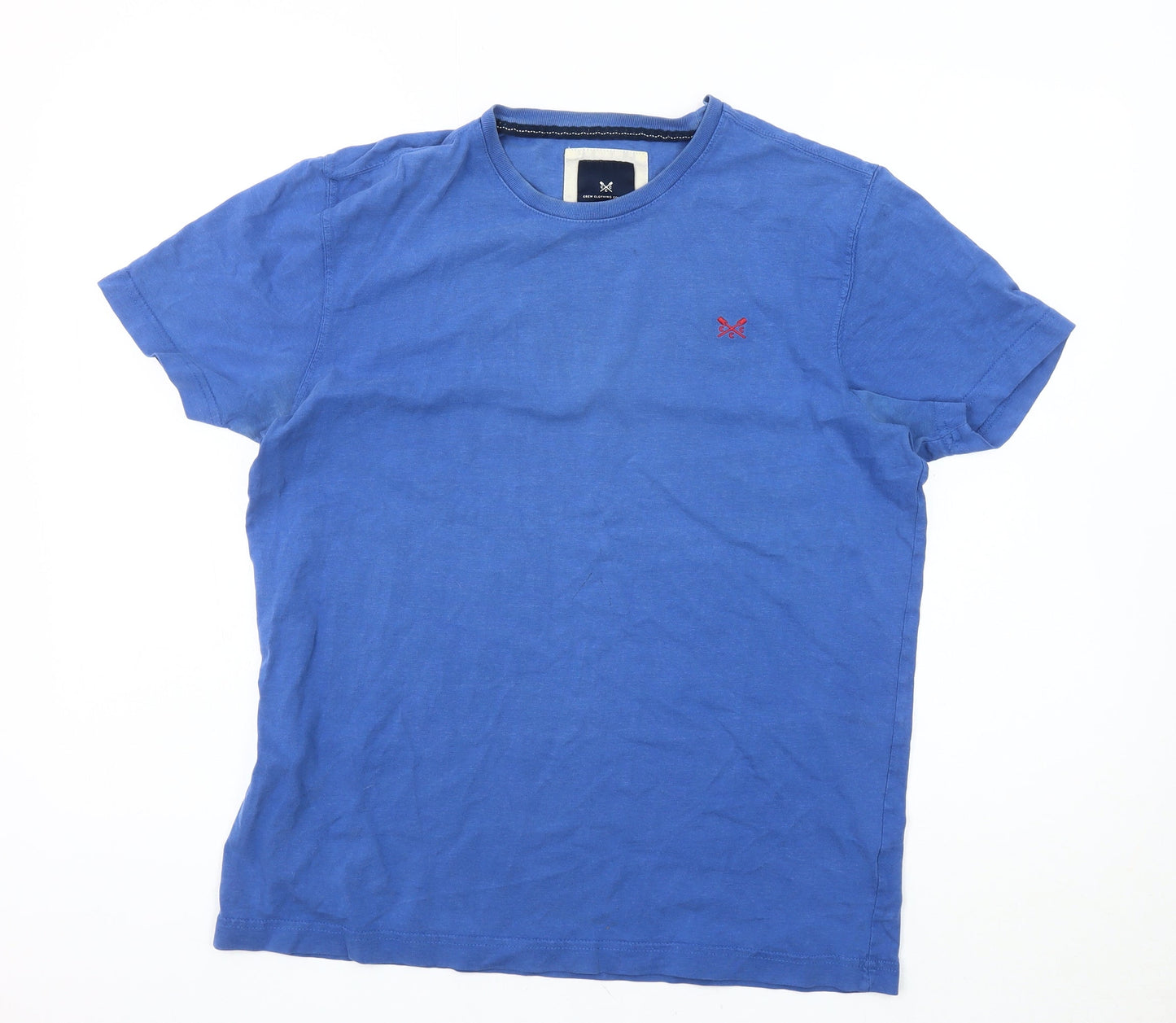 Crew Clothing Men’s Blue Cotton Short Sleeve T-Shirt