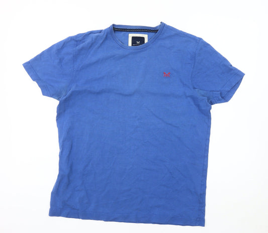 Crew Clothing Men’s Blue Cotton Short Sleeve T-Shirt