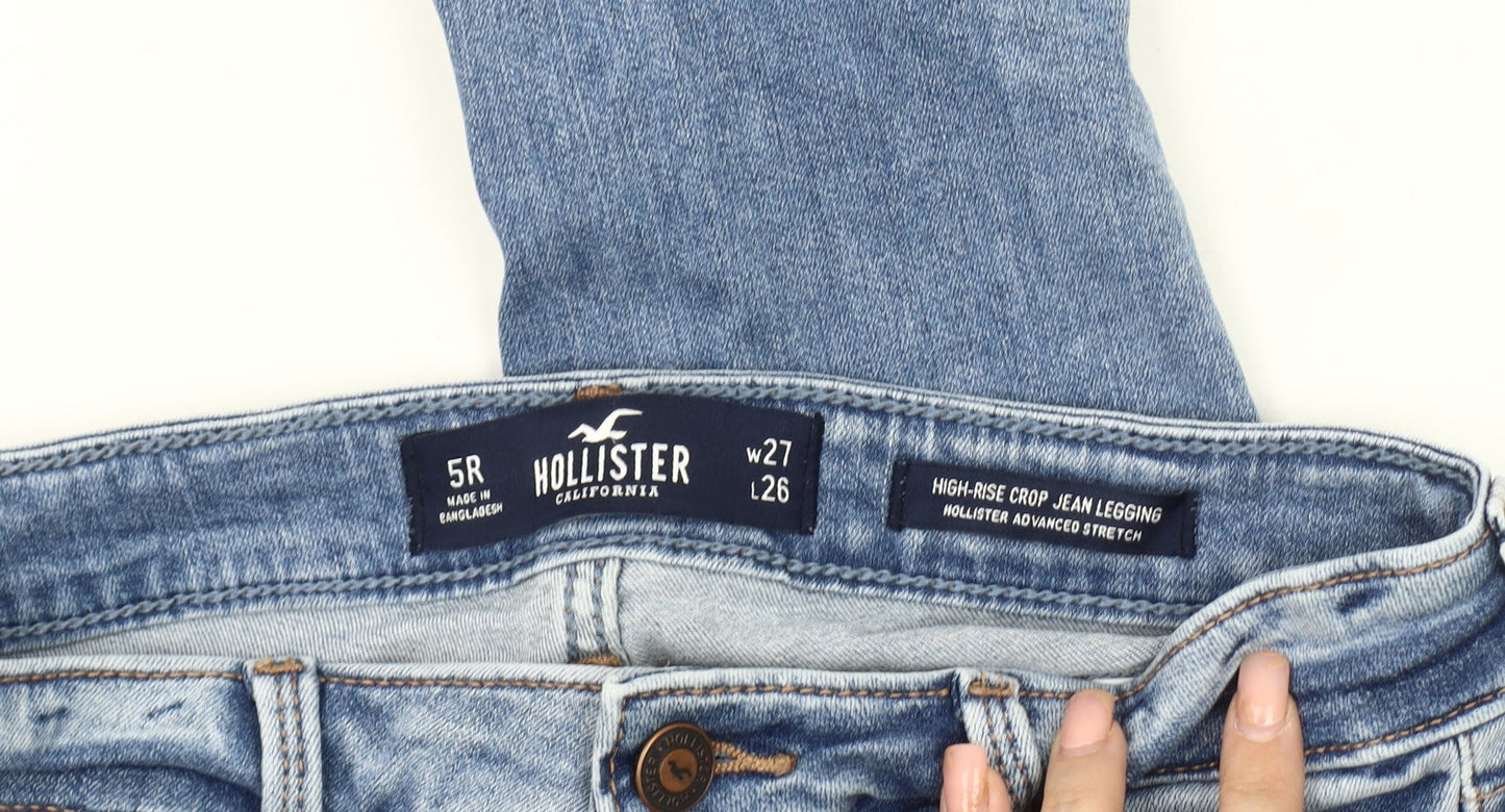 Hollister Men's Blue Cropped Slim Jeans, Size 5R