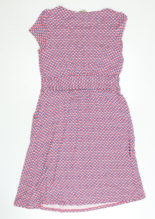 Boden Women's Multicoloured Geometric Dress, Size 12