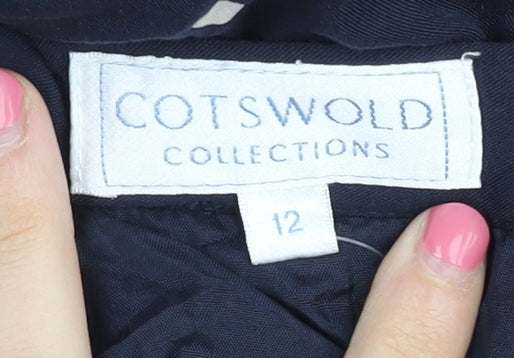 Cotswold Collections Women's Blue Midi Polka Dot Skirt Size 12