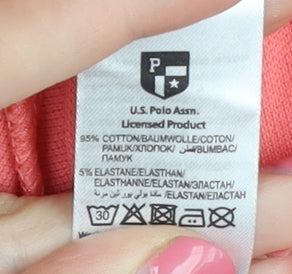 U.S. Polo Assn. Women's Pink 2XL Polo Shirt