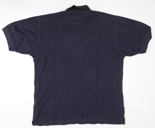 Reebok Mens Blue Polo Shirt Size M Golf Casual