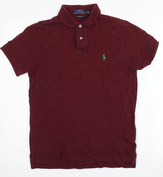 Polo Ralph Lauren Men's Red Slim Fit Polo S