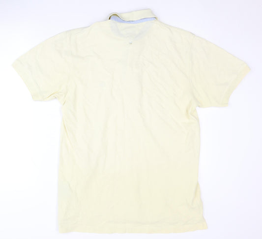 Tommy Hilfiger Men's Beige Polo Shirt Medium