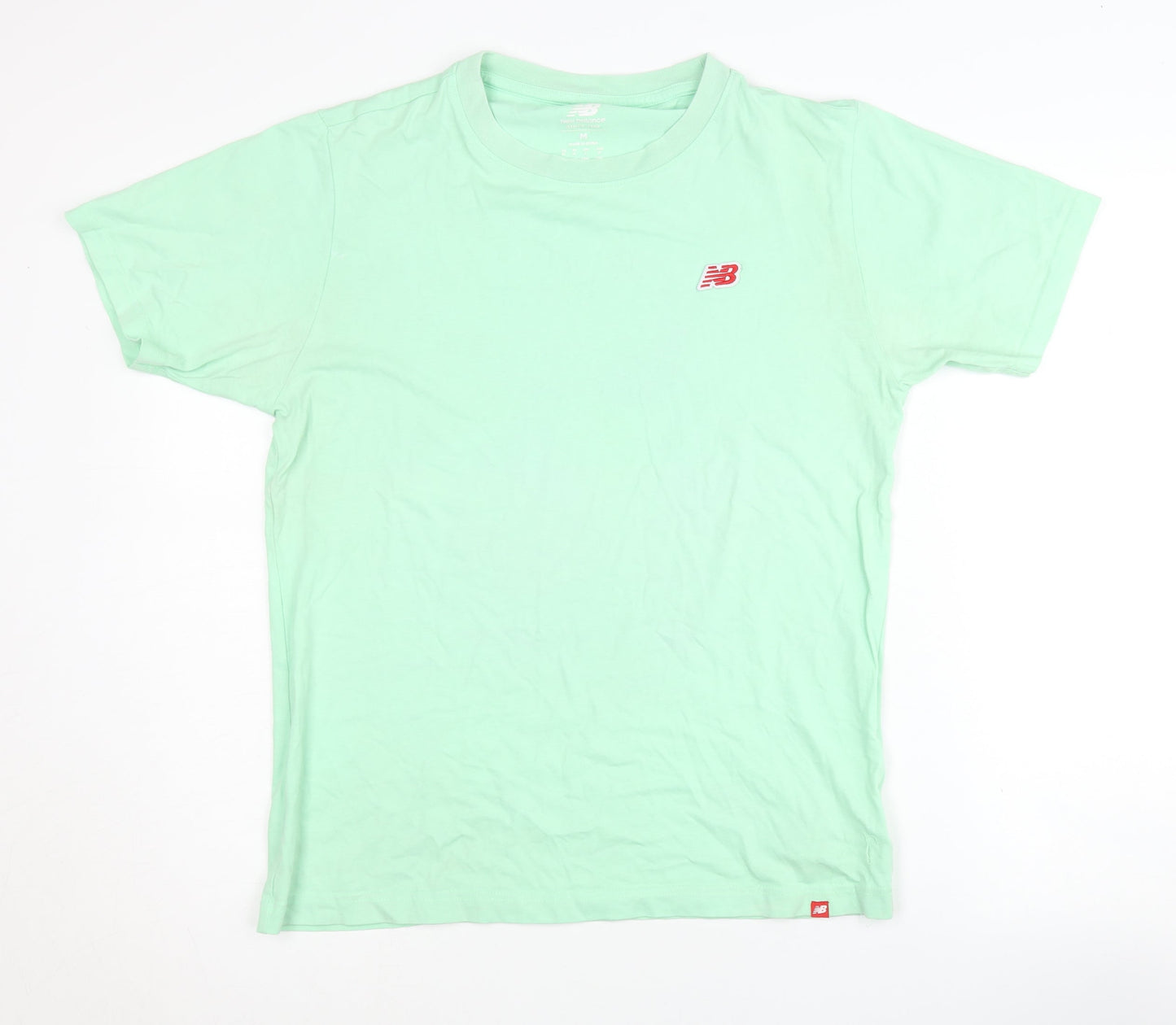 New Balance Men's Green Short Sleeve T-Shirt