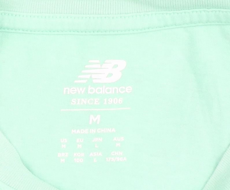 New Balance Men's Green Short Sleeve T-Shirt